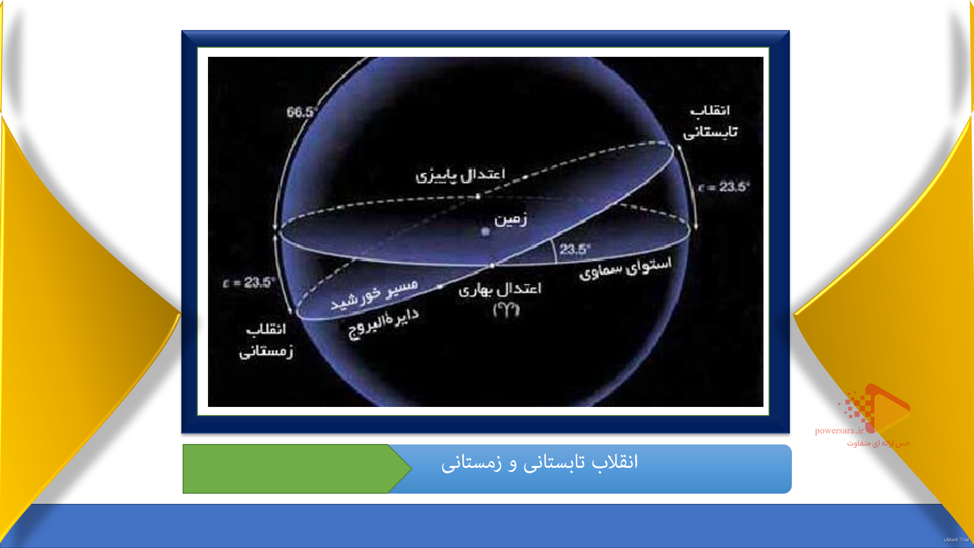 پاورپوینت در مورد پیدایش فصل ها